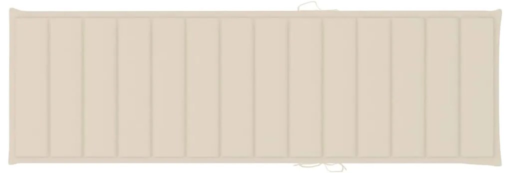 Espreguiçadeira de jardim com mesa e almofadão pinho impregnado