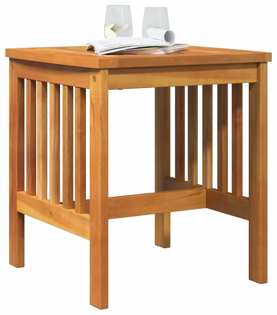 Mesa Lateral de Jardim vidaXL Castanho 45x45x50 cm em Madeira de Acáci