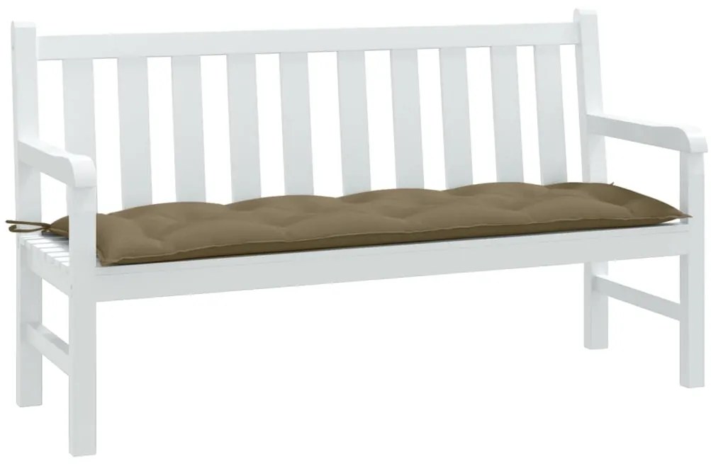 Almofadão banco jardim 150x50x7 cm mesclado tecido cinza-acas.