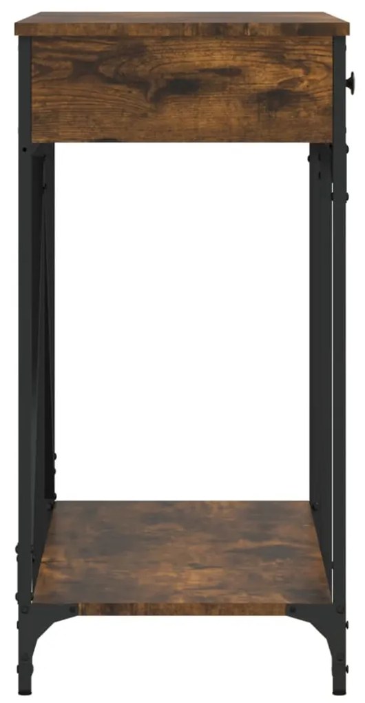 Mesa consola 100x39x78,5 cm derivados madeira carvalho fumado