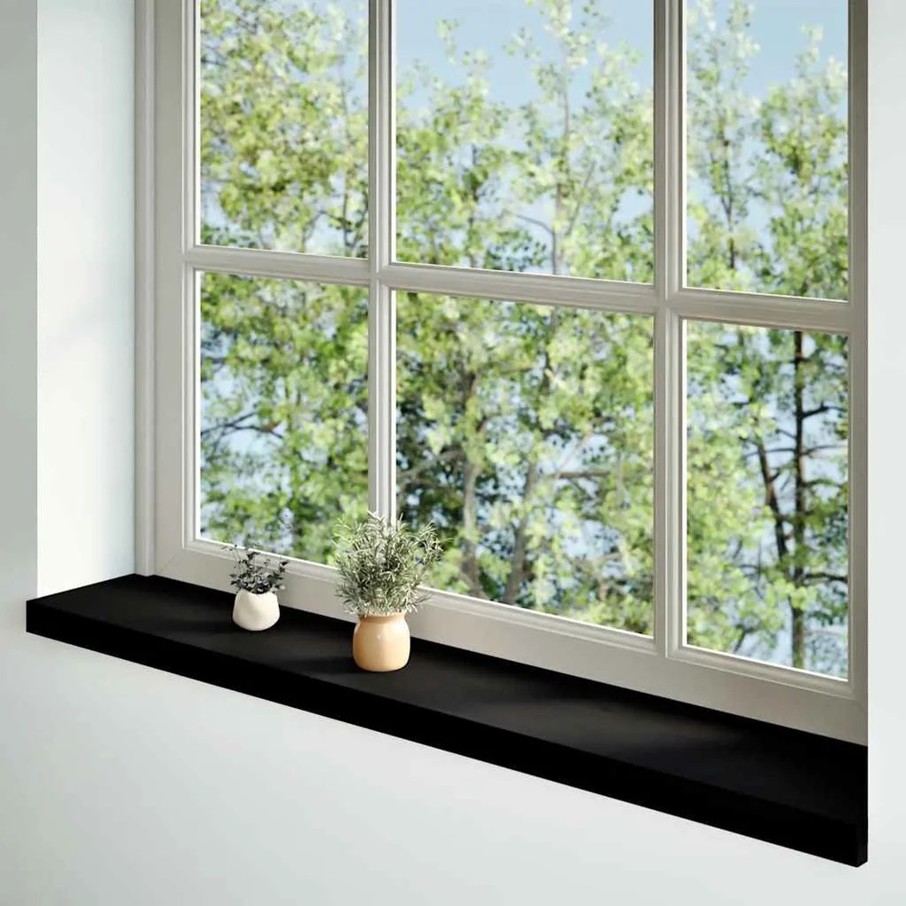 Soleiras da janela 2 pcs 110x20x2 cm carvalho castanho-escuro