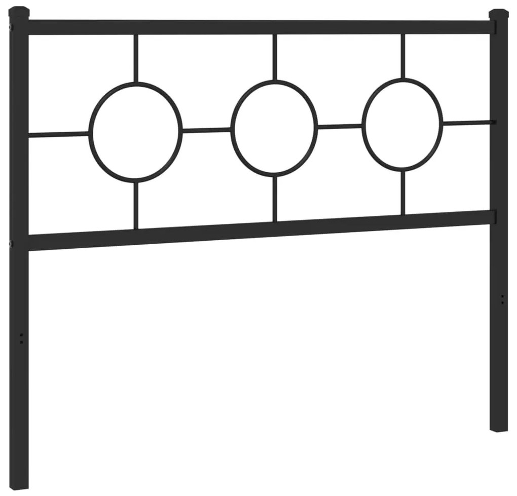 Cabeceira de cama 107 cm metal preto