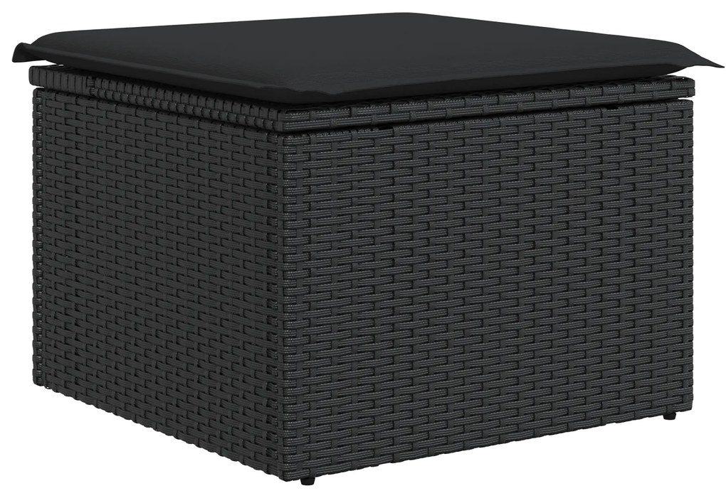 Conjunto de Sofás de Jardim de 8 Peças com Almofadas em Rattan Poli Pr