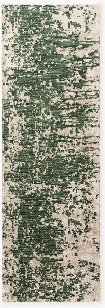 Passadeira em lã tecida à mão com padrão abstrato Cynthia