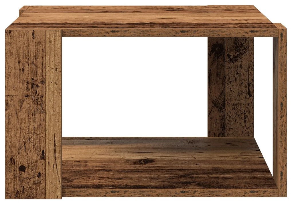 Mesa de Café Madeira Velha 51.5x51.5x30 cm Madeira de Engenharia