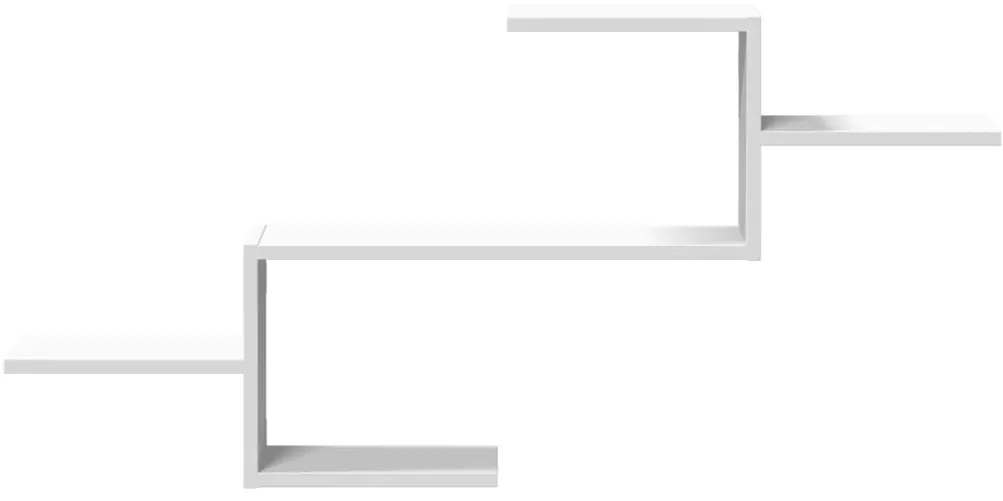 Prateleira de parede 104x15x49 cm derivados de madeira branco