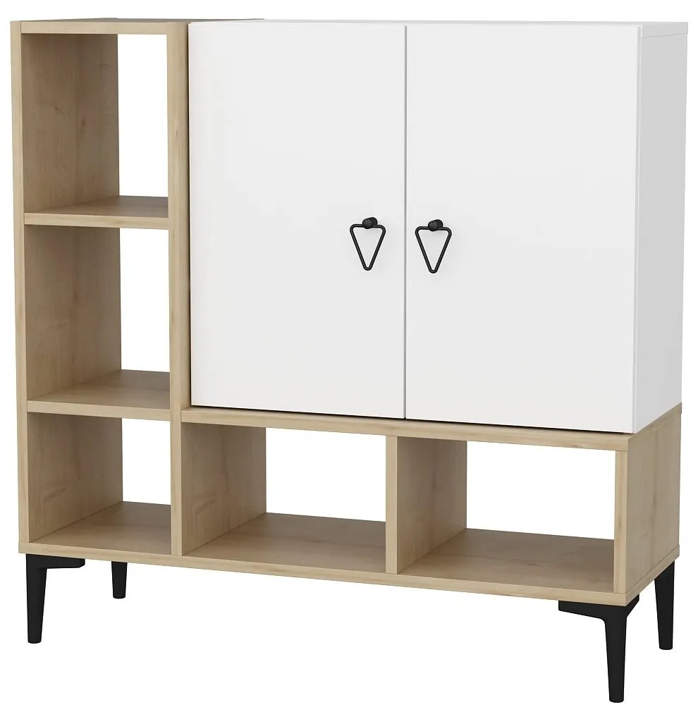 Console Platin – Oak White – 100x35x100 cm