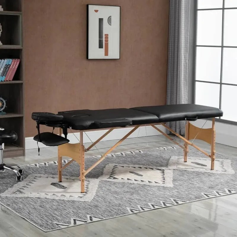 Marquesa Massage  Dobrável ´- Preto - Design Moderno