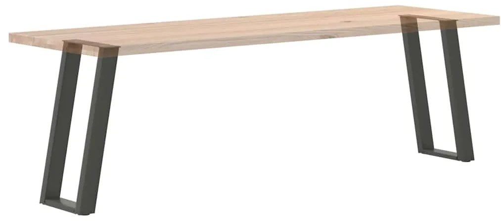Pés de mesa de console em forma de U, 2 peças, antracite, 28x(72-73) c