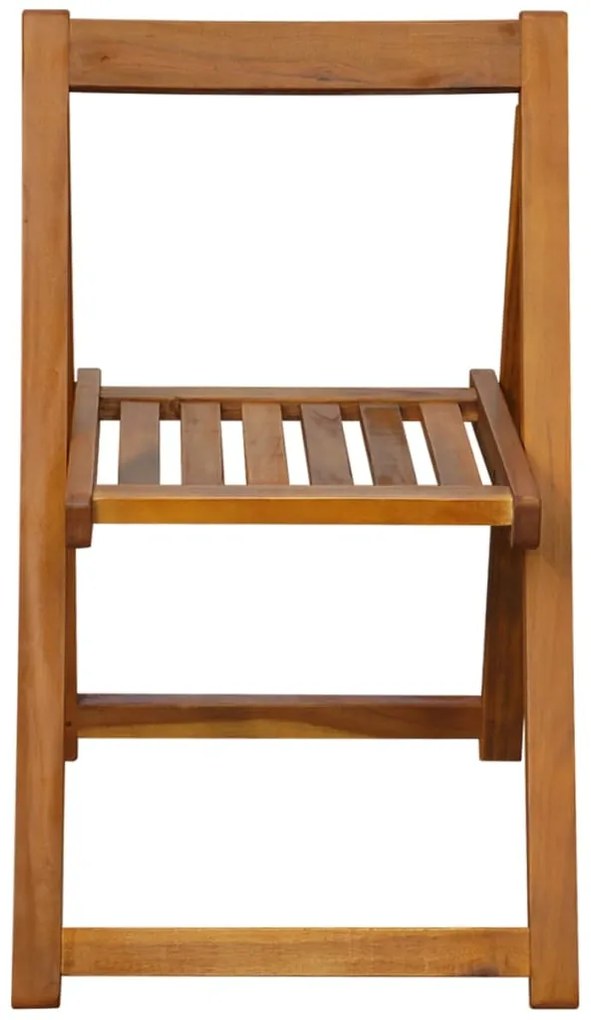Conjunto de jantar dobrável p/ exterior 5 pcs acácia maciça