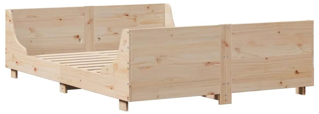 Cama sem colchão 120x190 cm madeira de pinho maciça