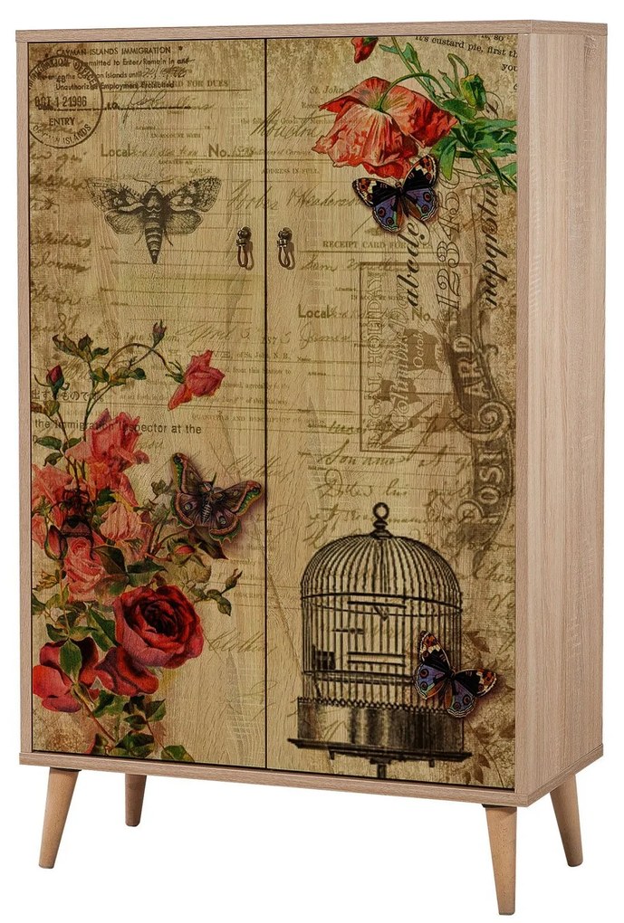 Armário Multiusos Multibox – Carvalho Sonoma – 80x127x36 cm