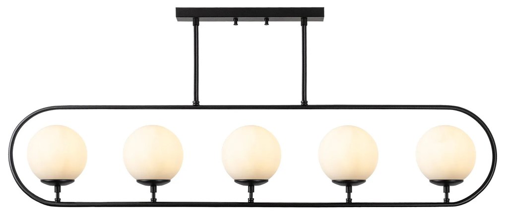 Chandelier Jewel – Preto e Branco – 122 x 15 cm