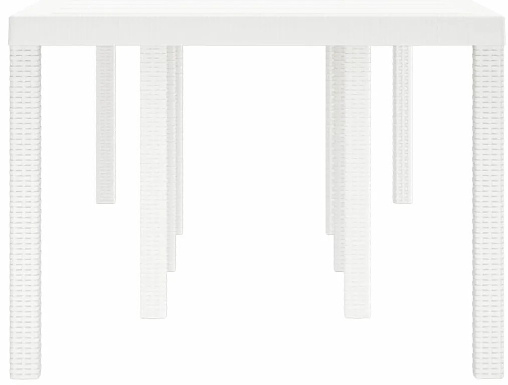 Mesa de Jardim vidaXL Branca 250x100x73 cm em Polirattan