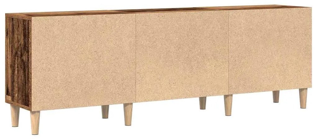 Estante para TV vidaXL Madeira Velha 150x30x50 cm Madeira de Engenhari