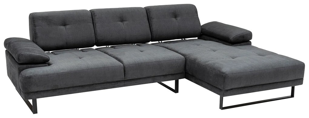 Sofá de Canto Mustang – Antracite – 274 x 174 cm
