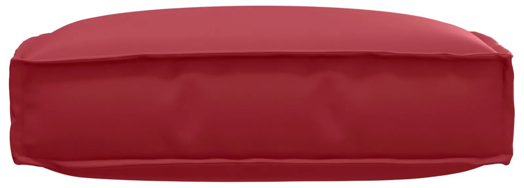 Almofada de Palete para Assento Bordô 60x60x12 cm Tecido Oxford