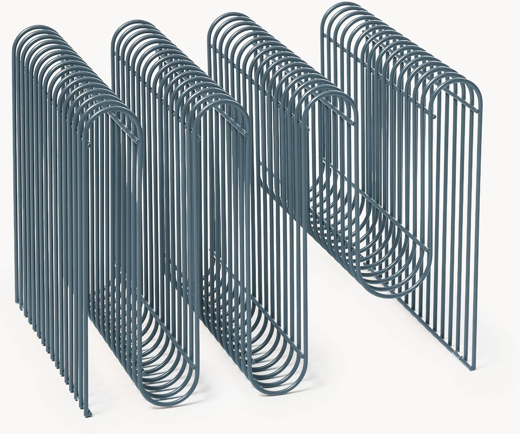 Suporte para revistas em metal Curva