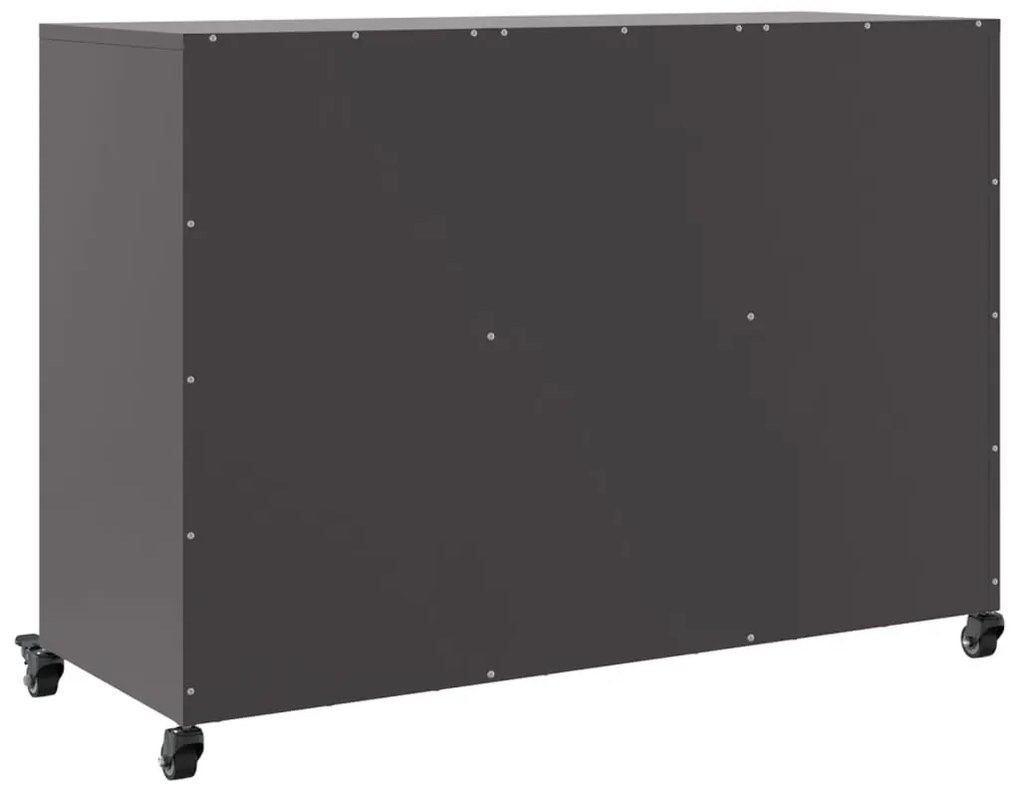 Aparador 100,5x39x72 cm aço preto