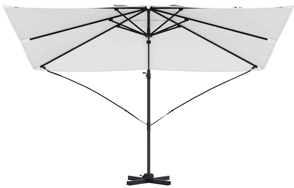 Guarda-Sol Cantilever Roma - Areia 352x251x260 cm em Alumínio
