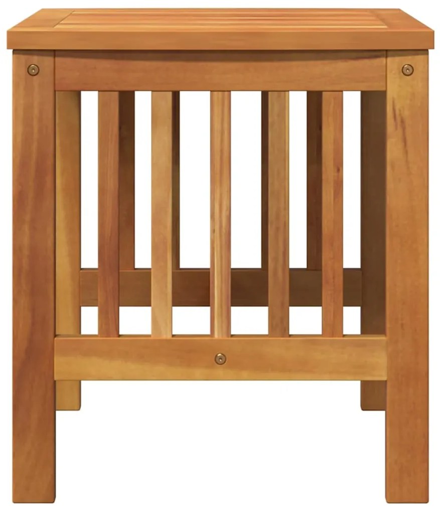 Mesa Lateral de Jardim vidaXL Castanho 45x45x50 cm em Madeira de Acáci