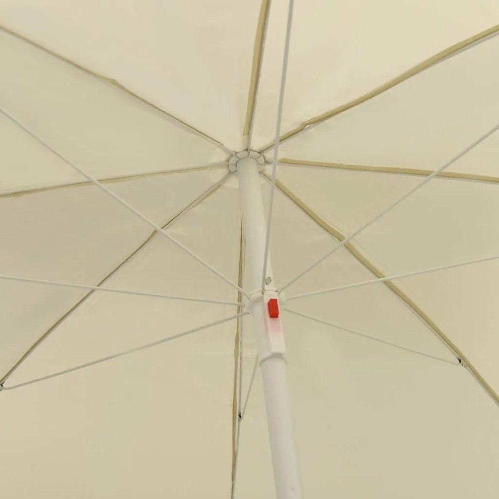Guarda-sol de praia 300 cm amarelo areia