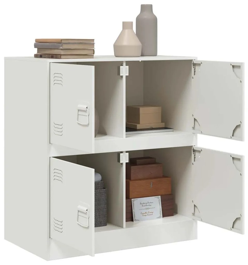 Aparador 67x39x73 cm aço branco