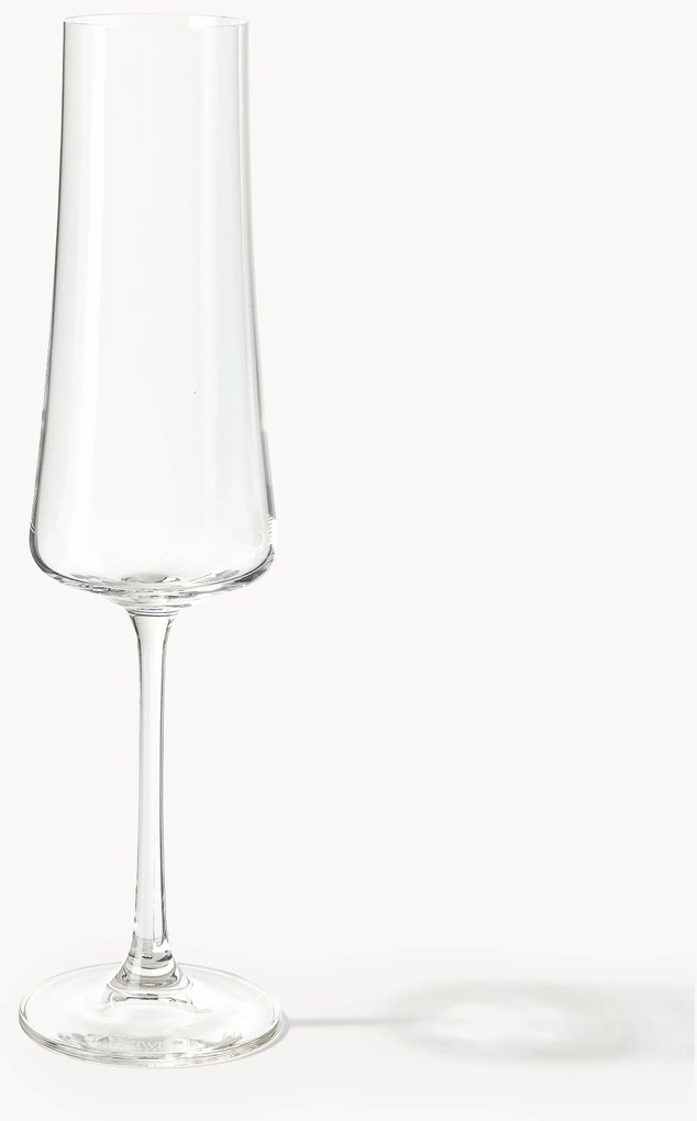 Taças de champanhe de cristal Gwenda, conjunto de 6