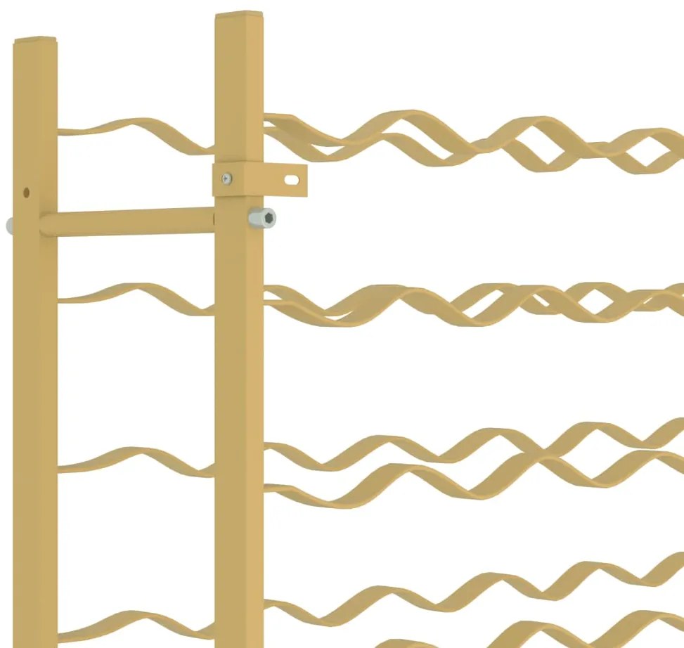 Garrafeira para 36 garrafas metal dourado