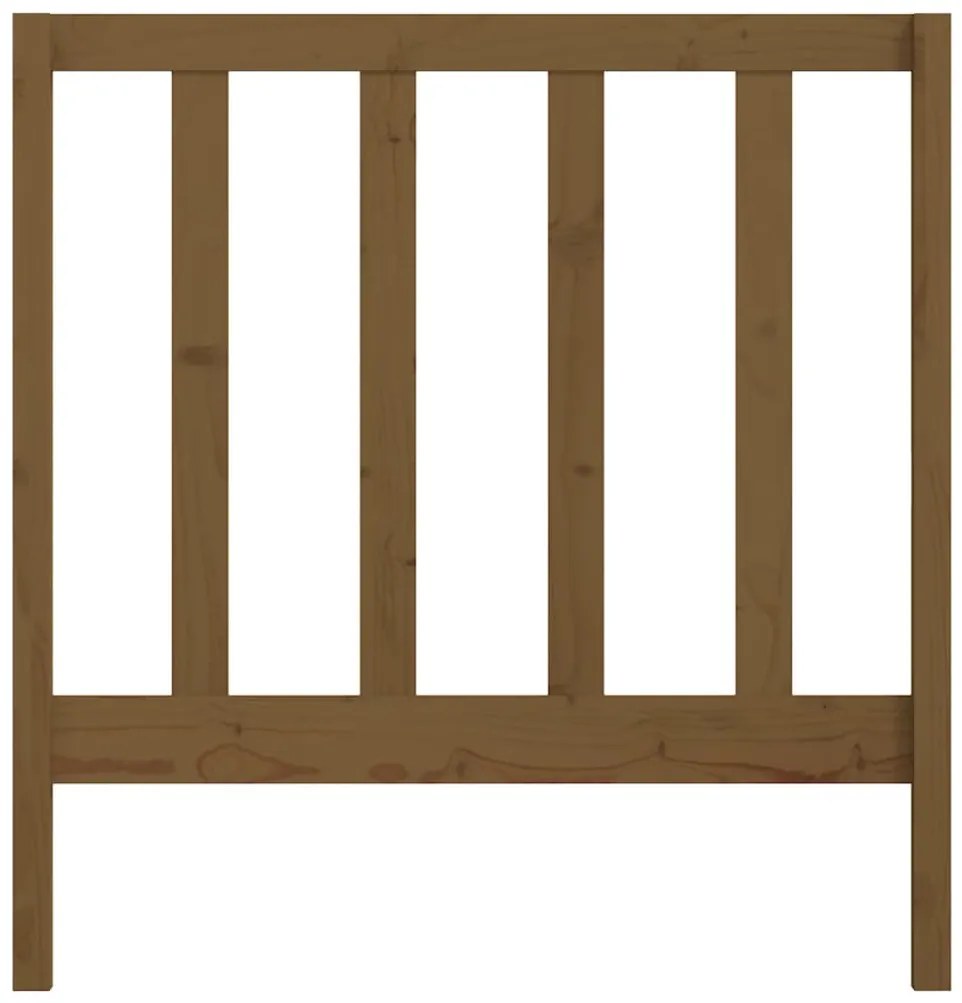 Cabeceira de cama 81x4x100 cm pinho maciço castanho mel
