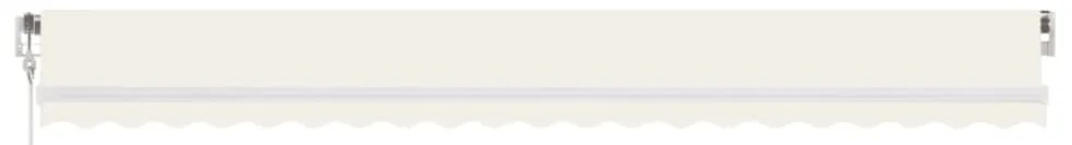 Toldo automático com LED e sensor de vento 500x350 cm cor creme