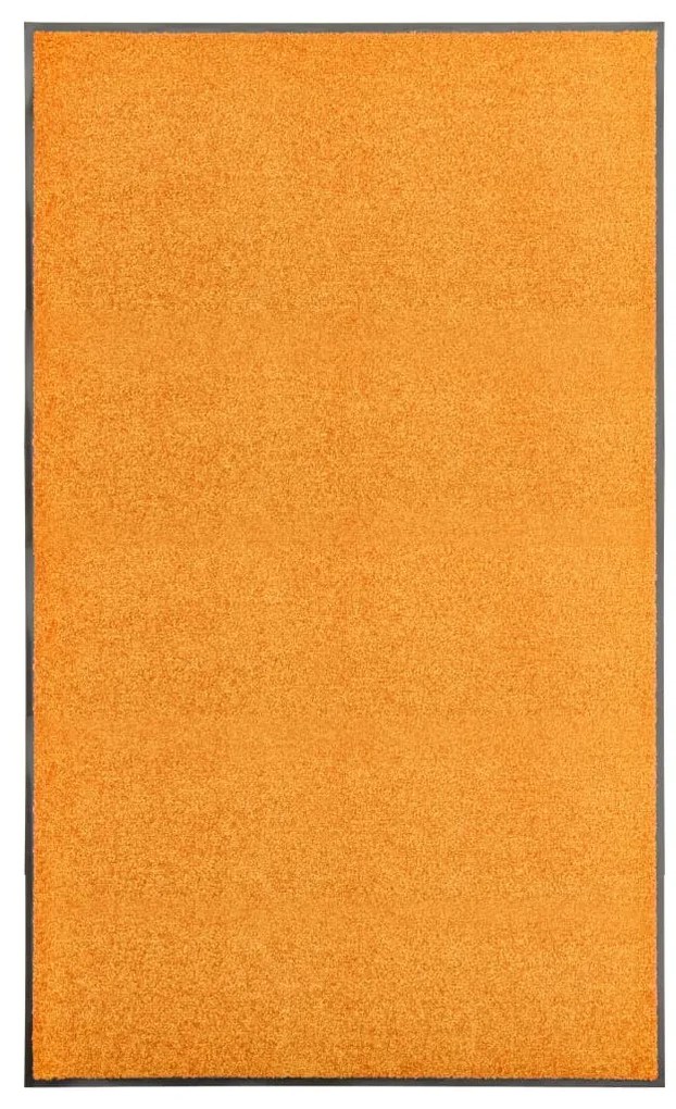 Tapete de porta lavável 90x150 cm laranja
