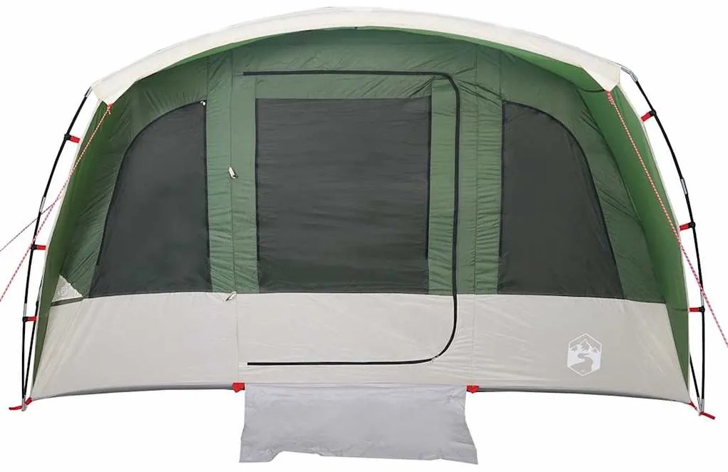 Tenda familiar túnel para 8 pessoas impermeável verde