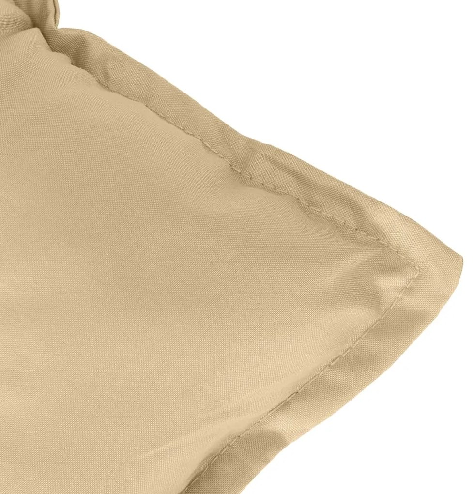 Almofadões para cadeiras altas 4 pcs mesclado tecido bege