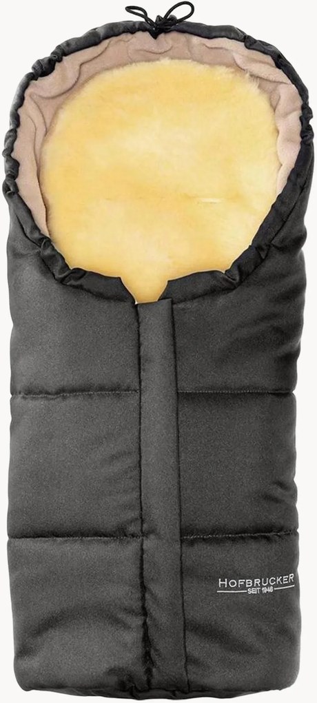 Saco-cama para carrinho e cadeira de bebé em pele de cordeiro Leni