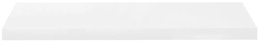 Prateleiras de parede suspensas 2 pcs 80x23,5x3,8cm MDF branco