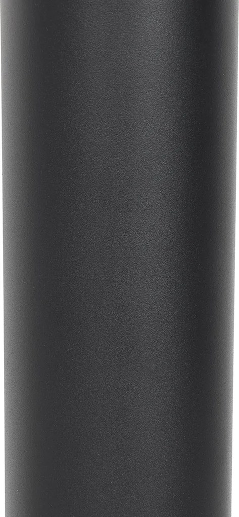 Candeeiro de poste exterior moderno cinzento escuro com opala 110 cm IP44 - Rox