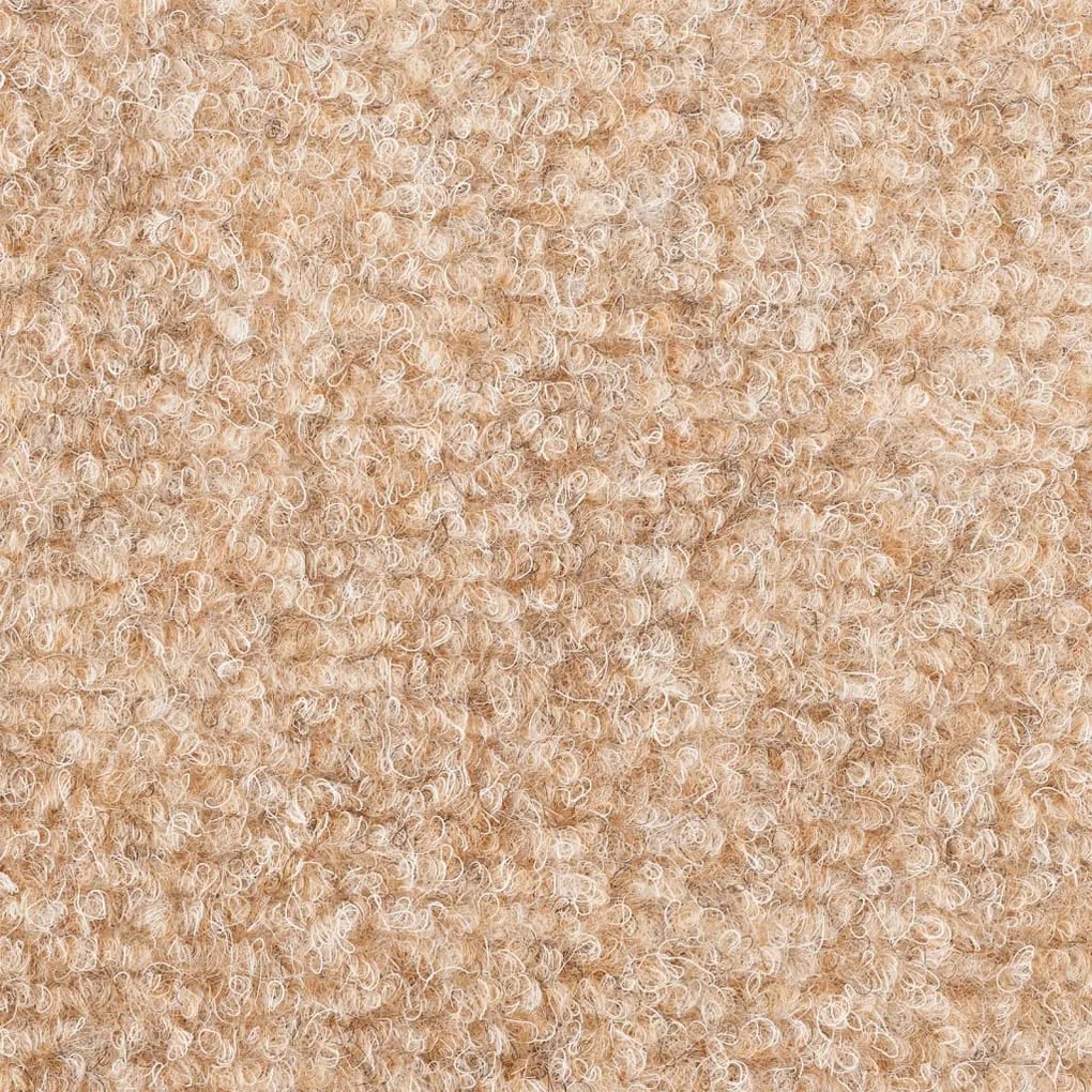 Tapetes de escada adesivos 15 pcs 56x17x3 cm creme