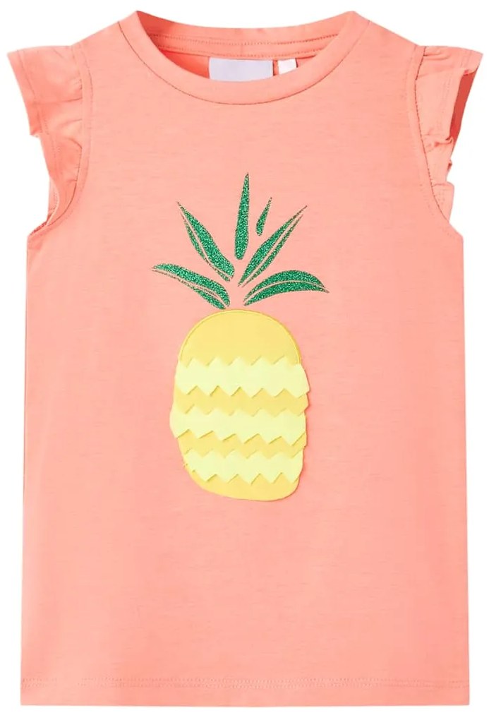 T-shirt infantil coral néon 140