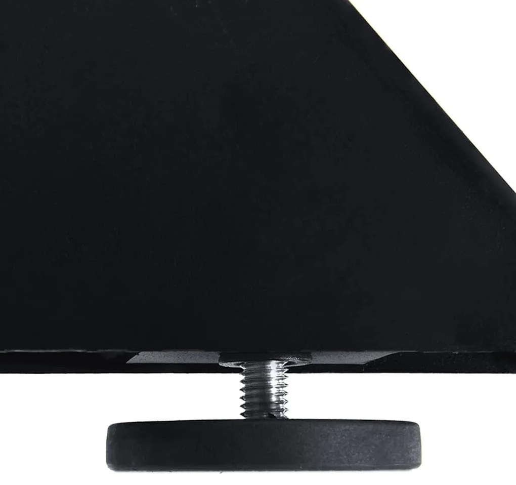 Pé de mesa de jantar em formato de aranha, preto, 150x78x(72-73) cm, a