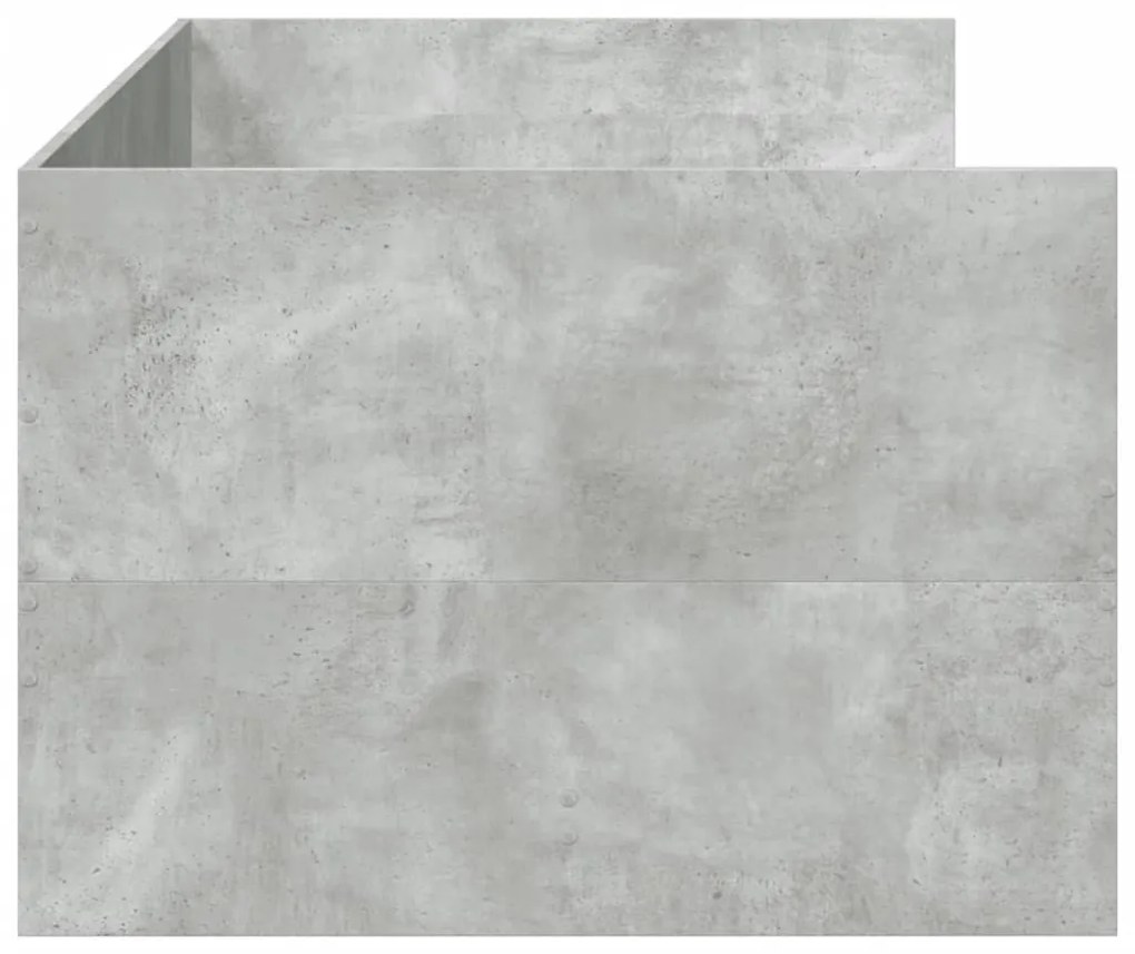 Sofá-cama com gavetas sem colchão 100x200 cm cinzento cimento