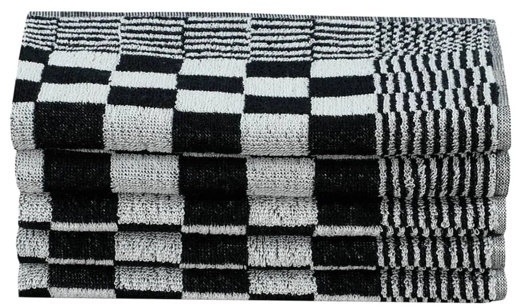 Conjunto de panos de cozinha 50 pcs algodão preto e branco
