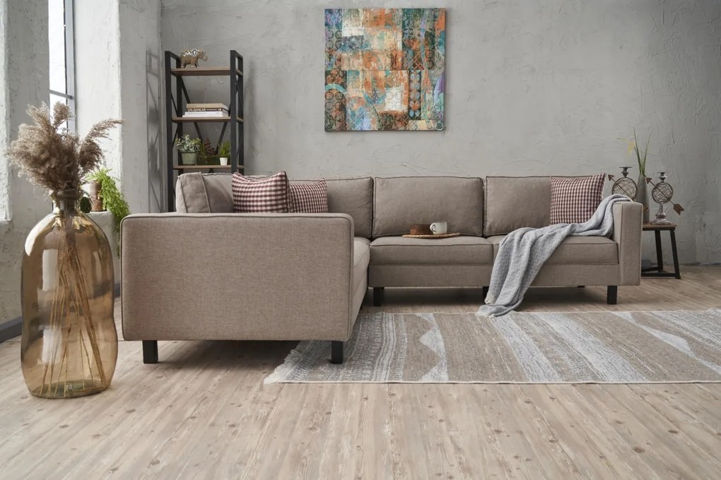Sofá de Canto Kale – Creme – 258x83x258 cm