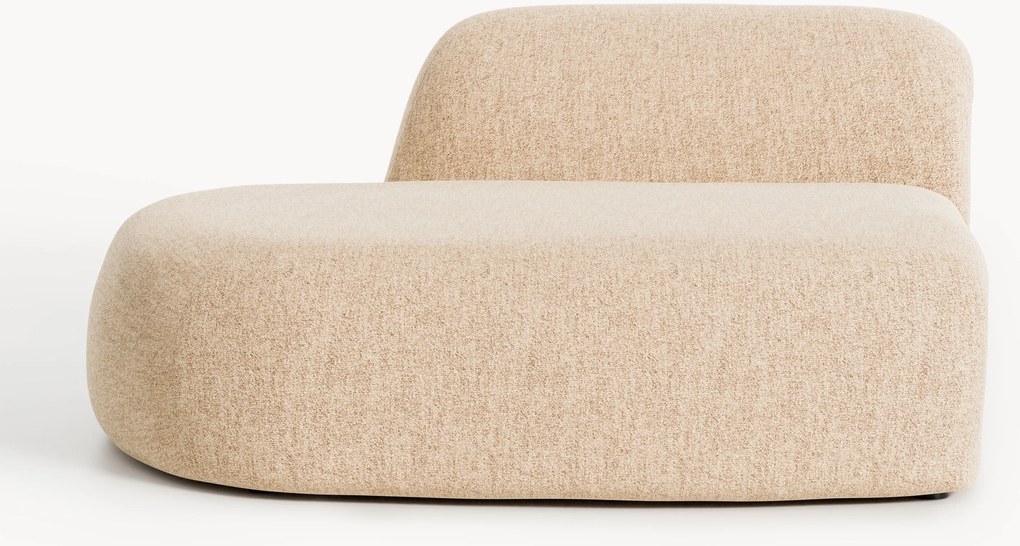 Módulo de chaise longue em bouclé Wolke