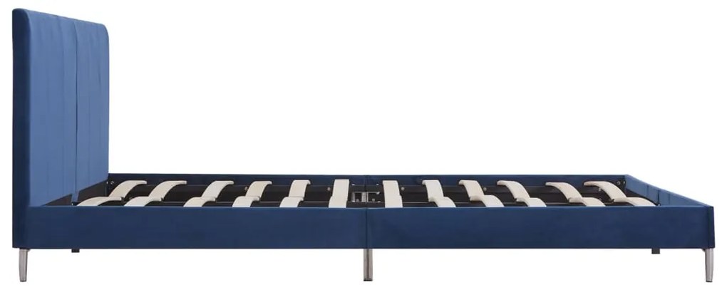 Estrutura de cama 180x200 cm tecido azul