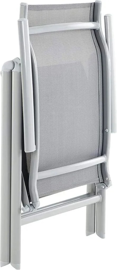 Conjunto de 4 cadeiras de jardim cinzentas