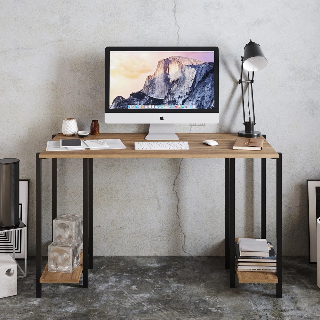 Secretária Reader – Preto Nogal – 125x73,8x60 cm