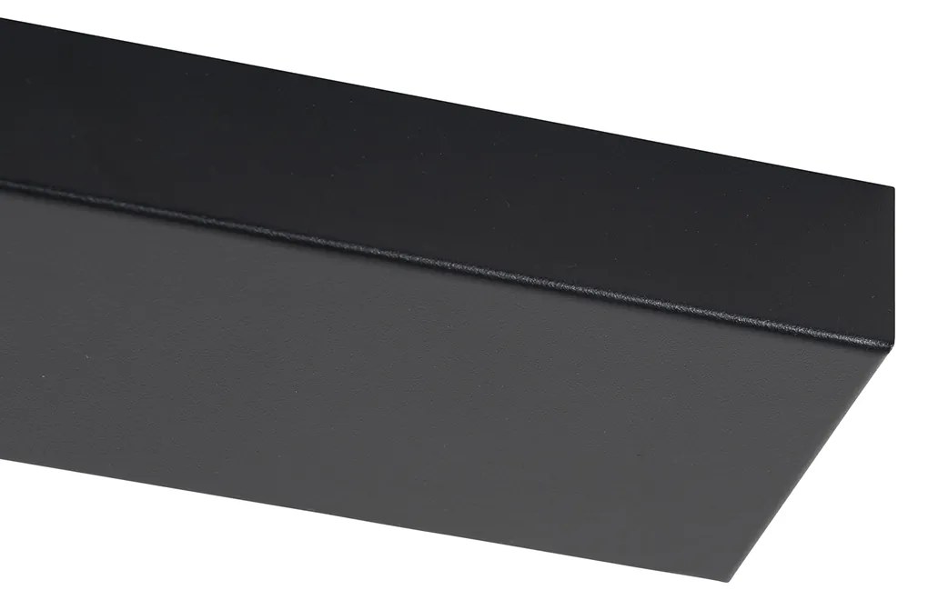 Foco de teto moderno preto com bronze 2 luzes ajustável - Renna Moderno