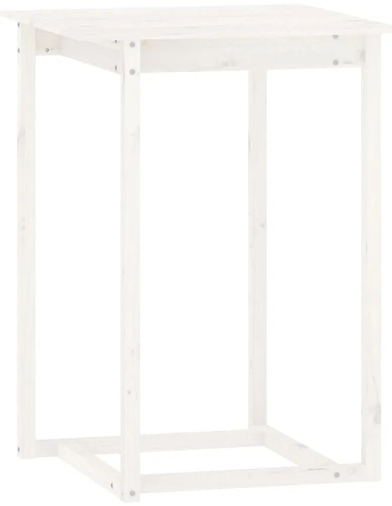 5 pcs conjunto de bar pinho maciço branco