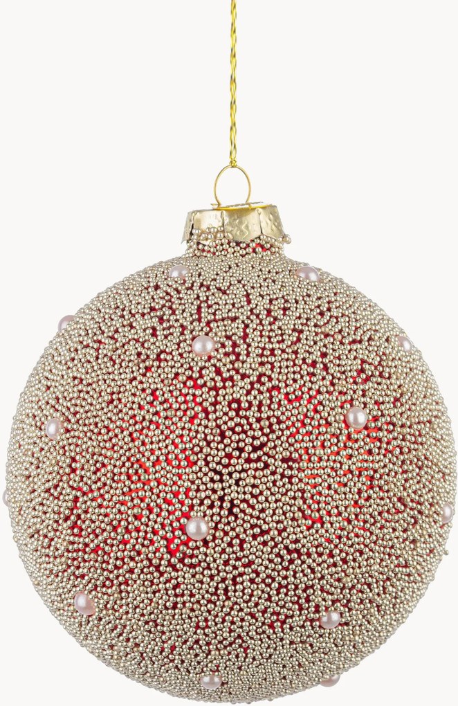 Bolas de Natal Pearl, conjunto de 8